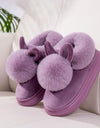 Cotton Slippers Women's Bag With Winter Indoor