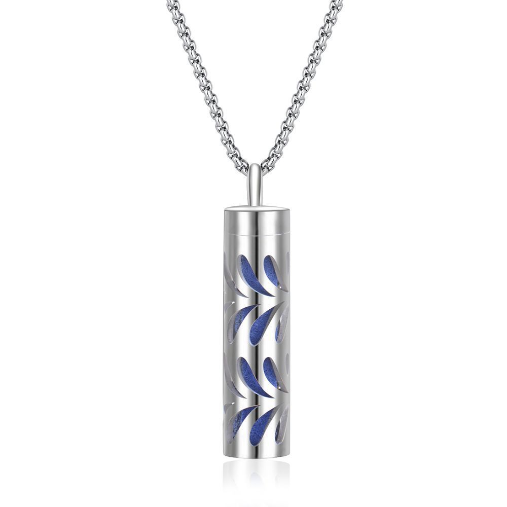 316L Stainless Steel Aromatic Perfume Oil Essential Oil Diffuser Pendant Necklace