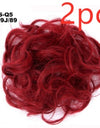 Europe, Japan, and South Korea popular hair bun fluffy natural drawstring curly hair ball head hair ring hair set female hair accessories chemical fiber hair