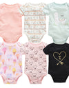 6-piece baby jumpsuit new short-sleeved baby clothes