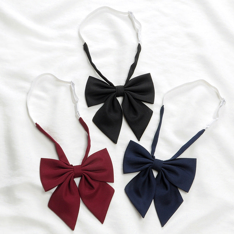 JK Uniform Solid Color Calamus Bow Tie Female Preppy Style
