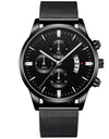 Mens Business Luxury Watches For Men Mesh Band Quartz Watch