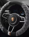 Universal Car Steering Wheel Cover Winter Decoration Cute 38cm Plush Footprint Auto Automobile Vehicle Steering Wheel Protector