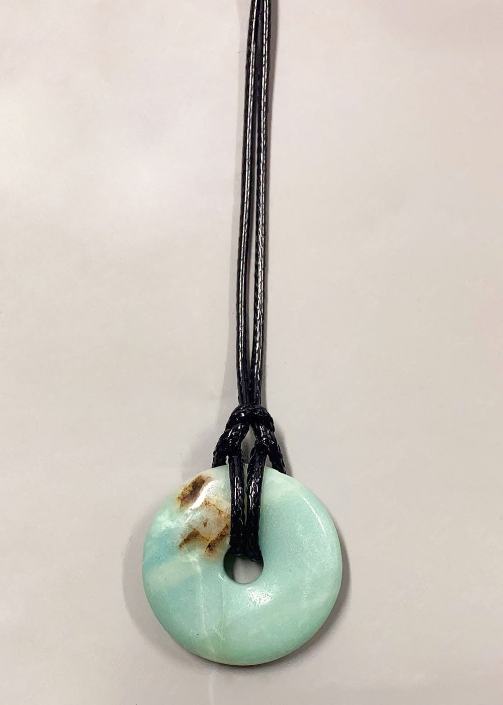 Personalized Cord Pendant Necklace Minimalist Adjustable