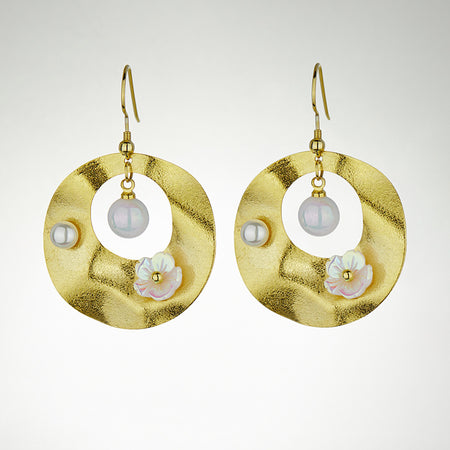 High Fashion Design Golden Butterfly Tassel Earrings