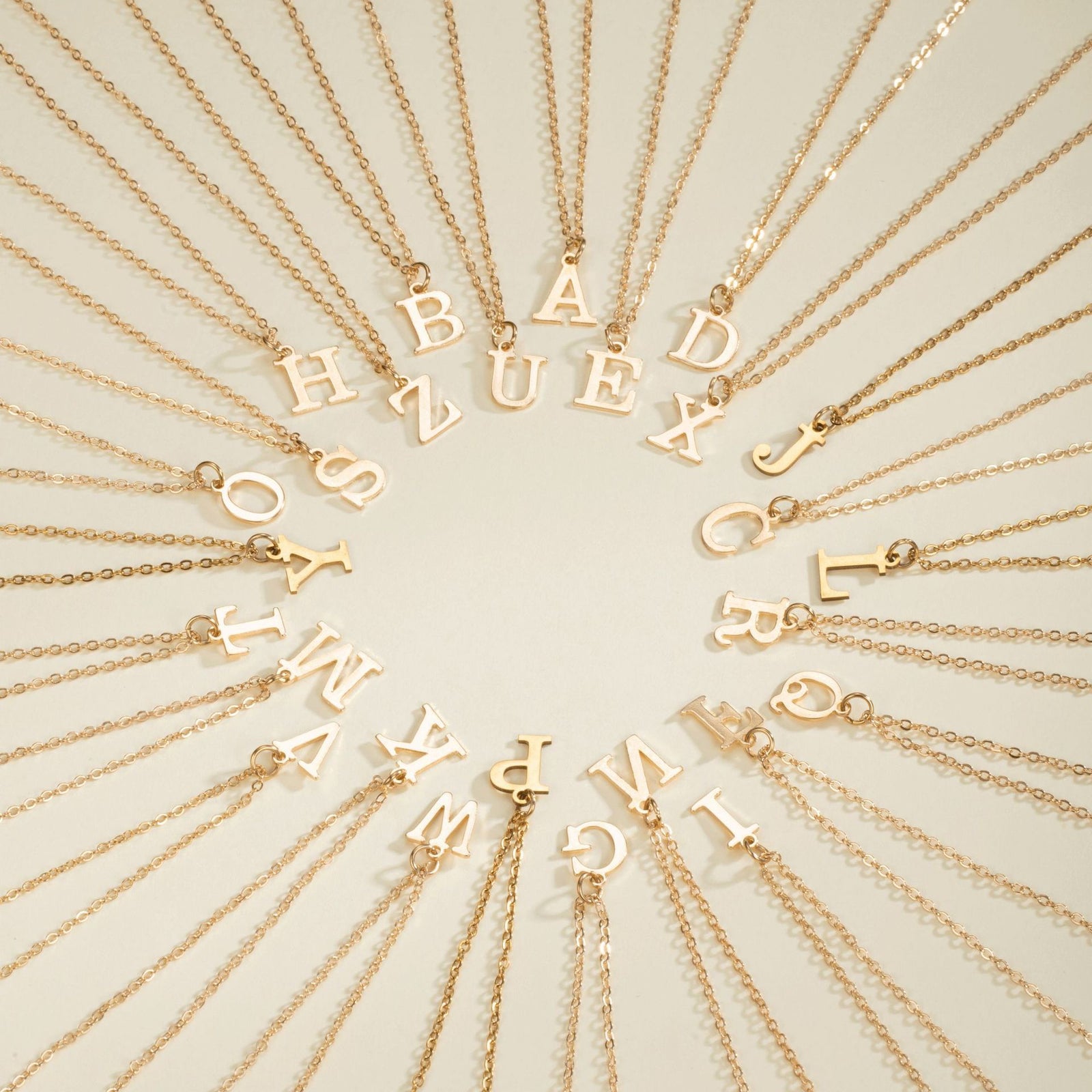 English Letter Necklace Female Personality