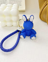 Cute Puppy Blue Key Exquisite Pendant With Keychain