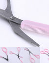 Beauty tools eyebrow scissors with eyebrow comb