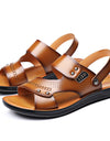 Men's Genuine Leather Wear-resisting Non-slip Breathable Slippers