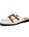 Men's Casual Summer Breathable Closed Toe Semi-slipper Sandals