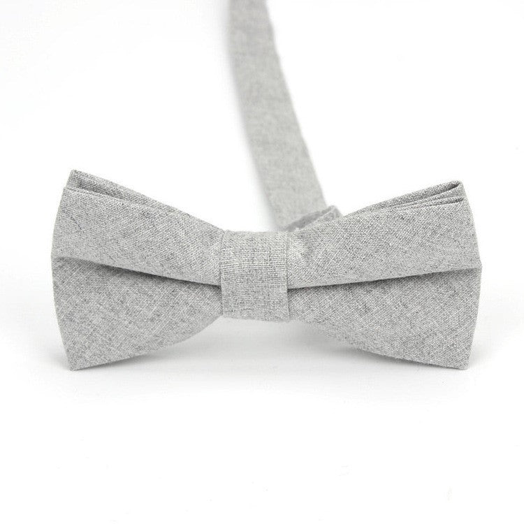 Men's cotton bow tie Korean fashion casual stripes