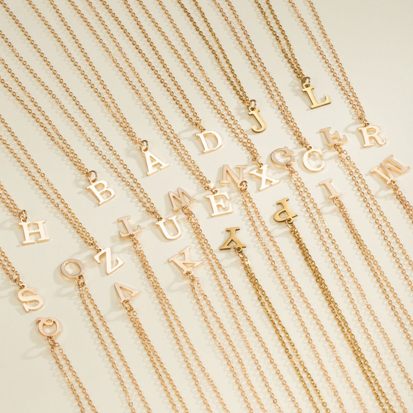 English Letter Necklace Female Personality