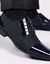 Breathable And Wearable Men's British Korean Pointed Leather Shoes