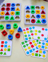 Geometric Pairing Blocks Leisure Board Game Toys