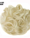 New Trendy Design Women Wavy Curly Messy Hair Bun Synthetic