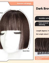 Bangs Wig Female Simulation Sweet Cool Princess Cut Wig Set