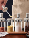Household Moisture-proof Seasoning Bottle Glass Salt Pot