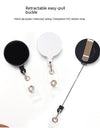 Glossy Full Flat Retractable Badge Buckle Lanyard Buckle Metal Back Splint Pull Peels