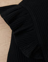 Medium And Large Children Sunken Stripe Corduroy Skirt Outfit