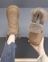 Snow Boots For Women Winter New Fleece-lined Thickened Northeast China Cotton Shoes Waterproof Non-slip Warm