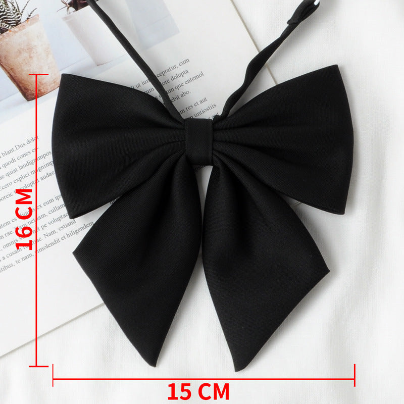 JK Uniform Solid Color Calamus Bow Tie Female Preppy Style