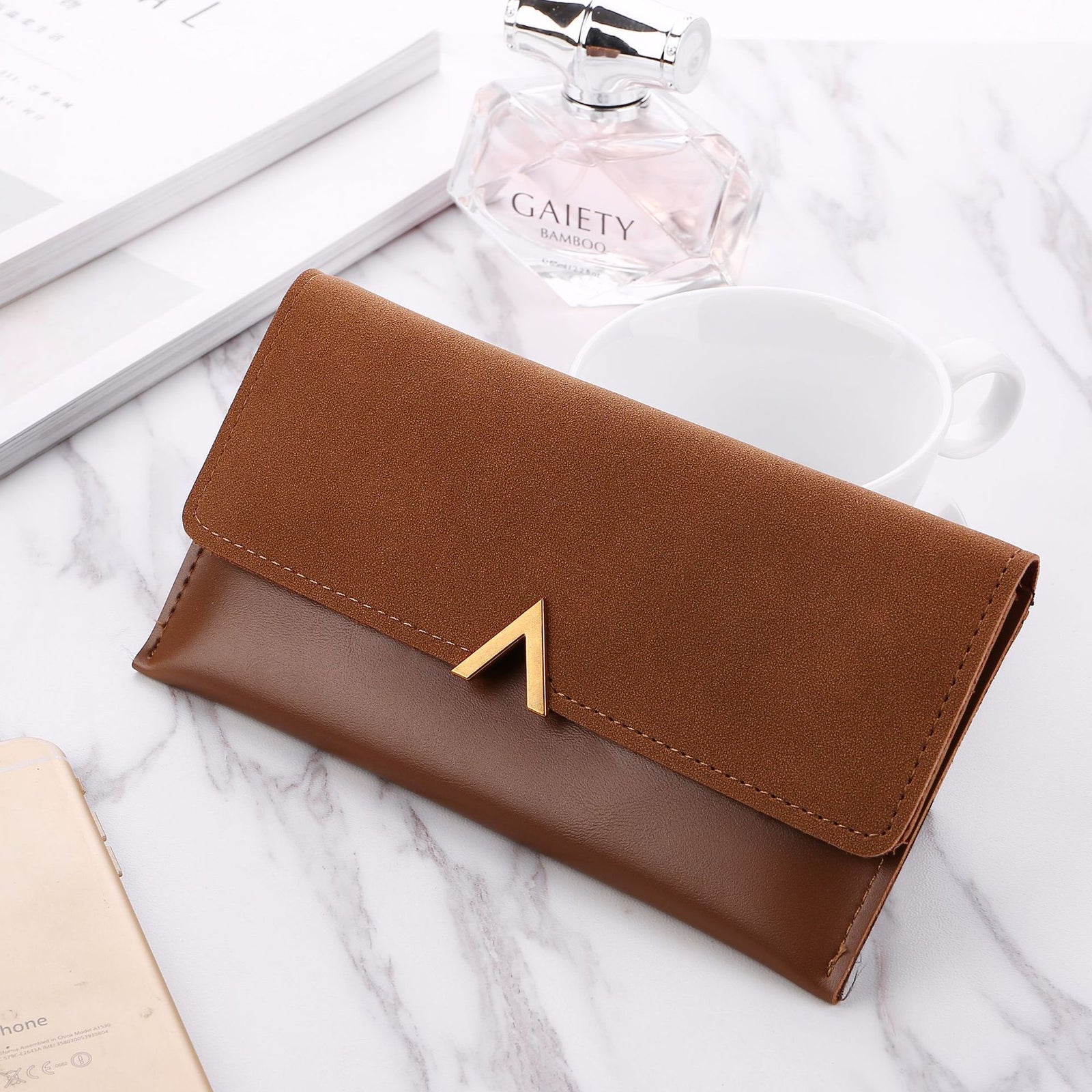 Frosted Color Matching 30 Off Long Ladies Wallet