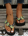 Butterfly Slippers Outdoor Thong Sandals Summer Beach Shoes Women