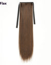 Lace-up Fashion Soft Wig Ponytail Realistic Matte Silk Long Straight Hair
