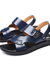 Men's Genuine Leather Wear-resisting Non-slip Breathable Slippers