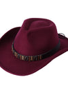 Woolen Hat Western Cowboy Top Hat Men's And Women's Curling Shell Accessories
