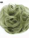 Europe, Japan, and South Korea popular hair bun fluffy natural drawstring curly hair ball head hair ring hair set female hair accessories chemical fiber hair