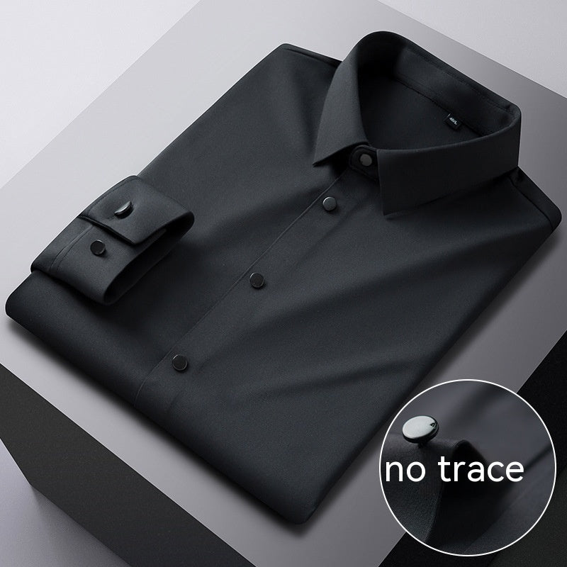 High Elastic Seamless Striped Shirt For Men