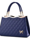 Crossbody shoulder bag with bow