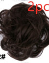 Europe, Japan, and South Korea popular hair bun fluffy natural drawstring curly hair ball head hair ring hair set female hair accessories chemical fiber hair