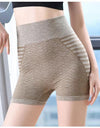 Biker Shorts For Women High Wais Stripe Gym Running Shorts