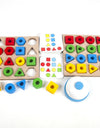 Geometric Pairing Blocks Leisure Board Game Toys