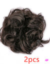 Europe, Japan, and South Korea popular hair bun fluffy natural drawstring curly hair ball head hair ring hair set female hair accessories chemical fiber hair