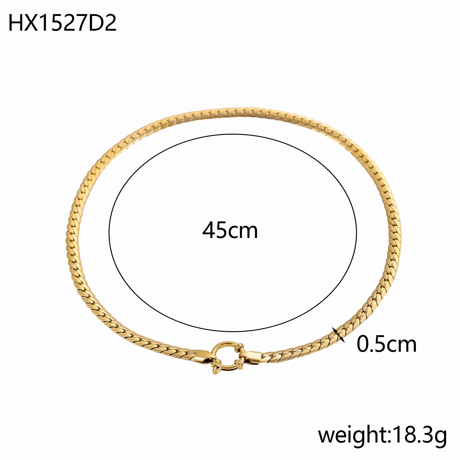 Encrypting Smooth NK Chain Necklace