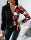 Printed Long Sleeve Shirt Top Women's Wear