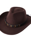 Woolen Hat Western Cowboy Top Hat Men's And Women's Curling Shell Accessories
