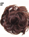 New Trendy Design Women Wavy Curly Messy Hair Bun Synthetic