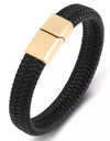 Leather Cord Bracelet Authentic Leather Weave