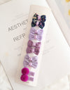 Children's Basic Bow Hair Clip Set