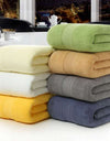 Cotton thickened plain colored bath towel