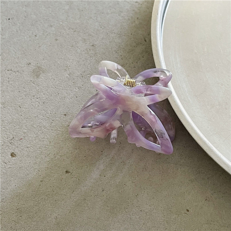 Fashion Retro Colorized Butterfly Small Hair Clip