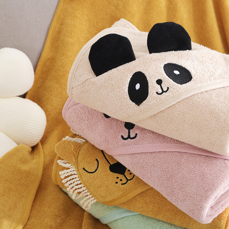 Children's Towel Cloak Cotton Hooded Cute Cartoon