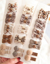 Children's Basic Bow Hair Clip Set