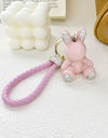 Cute Puppy Blue Key Exquisite Pendant With Keychain