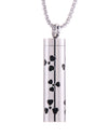 Cylinder Love Aromatherapy Pendant Perfume Essential Oil Stainless Steel Necklace