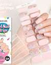 Japanese Style Nail Beauty Gel Stickers Semi-curing French Gel
